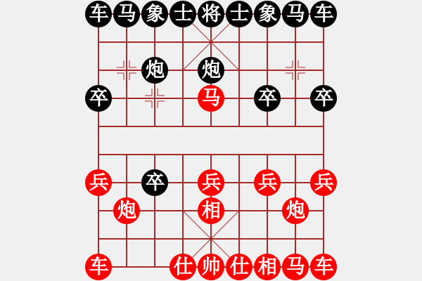 象棋棋譜圖片：人機(jī)對戰(zhàn) 2025-1-12 20:11 - 步數(shù)：10 