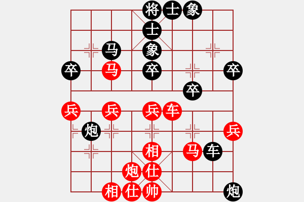 象棋棋譜圖片：屠龍恨飛刀(6段)-負(fù)-大師傅的師(7段)中炮巡河車對屏風(fēng)馬 紅進(jìn)左馬 - 步數(shù)：40 