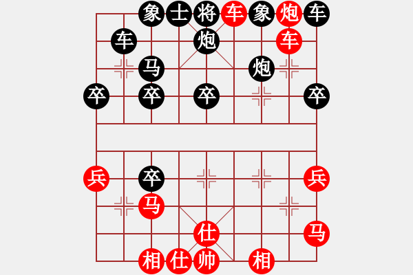 象棋棋譜圖片：葬心紅勝算了吧963【中炮對列炮】 - 步數：27 