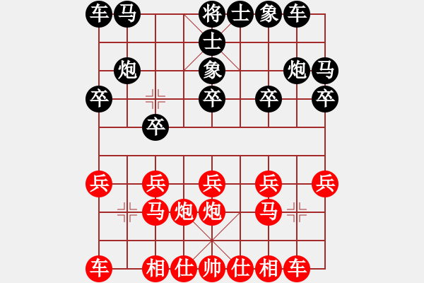 象棋棋譜圖片：百思不得棋解[575644877] -VS- 任我行[593845902] - 步數(shù)：10 