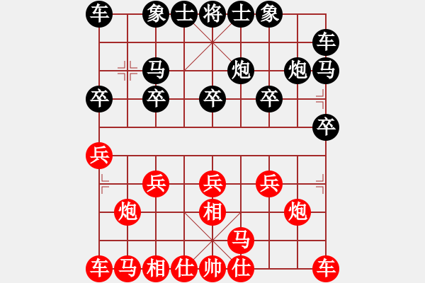 象棋棋譜圖片：zzkzpg[紅先負(fù)] -VS- 贏一盤實(shí)在難[黑] 飛相對(duì)右過宮炮 - 步數(shù)：10 