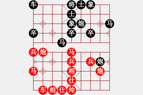 象棋棋譜圖片：zzkzpg[紅先負(fù)] -VS- 贏一盤實(shí)在難[黑] 飛相對(duì)右過宮炮 - 步數(shù)：30 