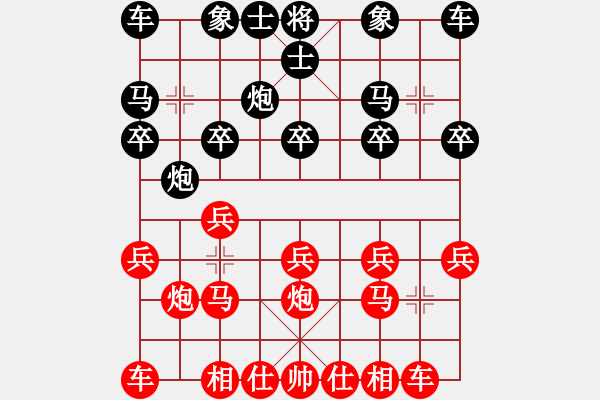 象棋棋譜圖片：大戰(zhàn)聯(lián)眾四級，激烈對攻。 - 步數(shù)：10 