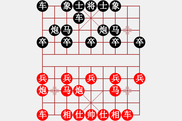 象棋棋谱图片：河南省社体中心 武俊强 胜 吉林省棋牌管理中心 王廓 - 步数：10 