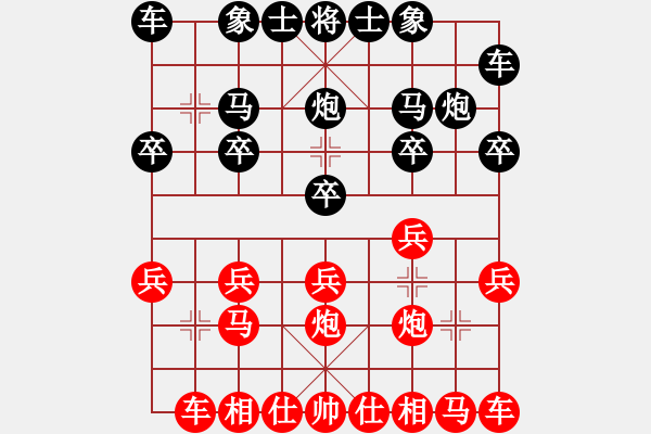 象棋棋譜圖片：中象170一分鐘快棋SM-N7506V先負太守棋狂 - 步數(shù)：10 