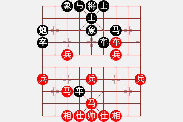 象棋棋譜圖片：20170429 先負天天業(yè)6-3 五九炮過河車對屏風馬平炮兌車 黑車8進8 象7進5 卒7進1 - 步數(shù)：50 