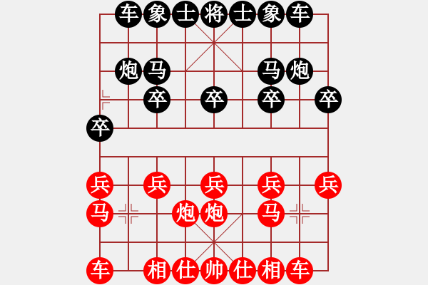 象棋棋譜圖片：二分鐘超快棋風(fēng)吹過(guò)先負(fù)海闊天空 - 步數(shù)：10 