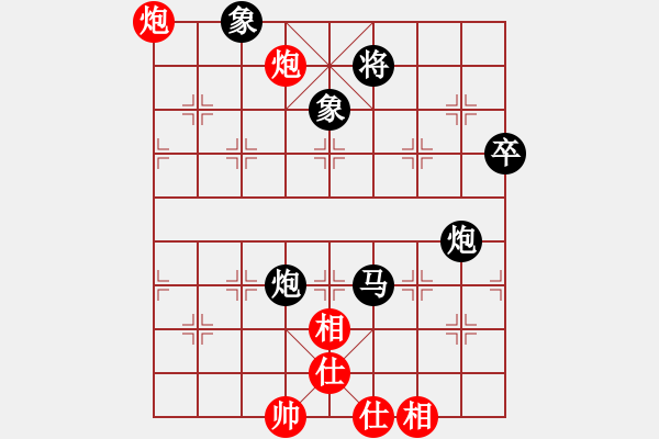 象棋棋譜圖片：后勝網(wǎng)絡(luò)棋手（中炮七路馬對屏風(fēng)馬 紅進(jìn)中兵對黑雙炮過河） - 步數(shù)：76 