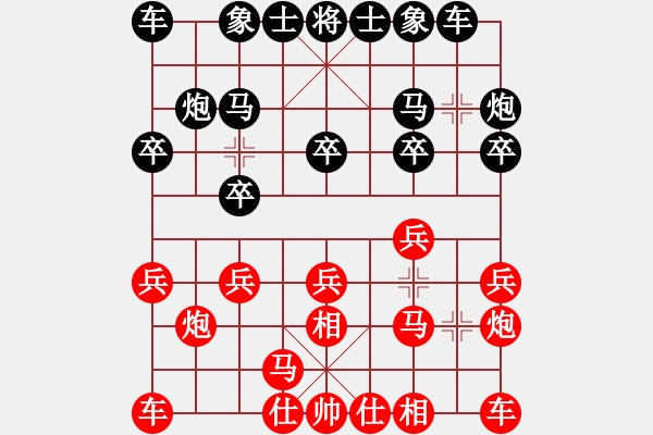 象棋棋譜圖片：戰(zhàn)神開心 邊炮誘惑！?。。。。?- 步數(shù)：10 