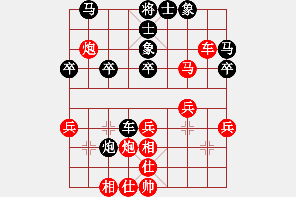 象棋棋譜圖片：昭陽老將(2段)-勝-銅陵朱建國(3段) - 步數：30 