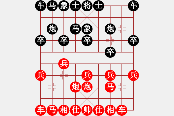 象棋棋譜圖片：加州大兄[紅] -VS- 胡凱[黑] - 步數(shù)：10 