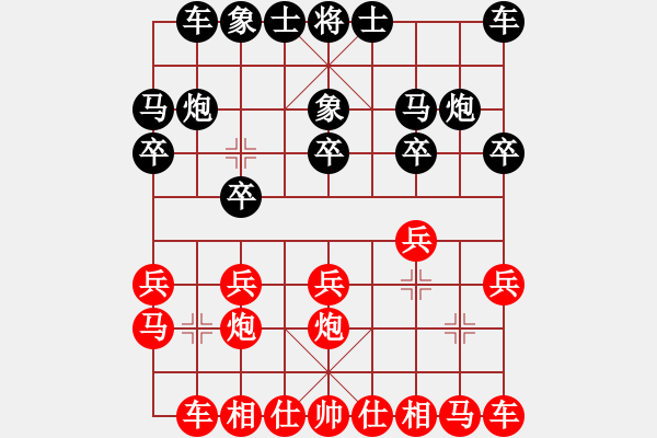 象棋棋譜圖片：平湖 朱龍奎 勝 宋城棋院 鮑介良 - 步數(shù)：10 