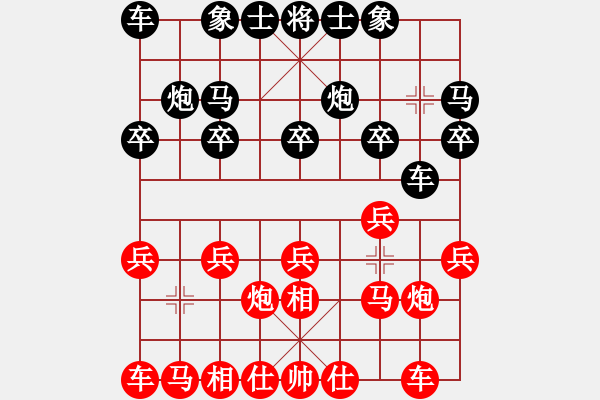 象棋棋谱图片：R2 15 朱永吉 先胜 许鲁斌.XQF - 步数：10 