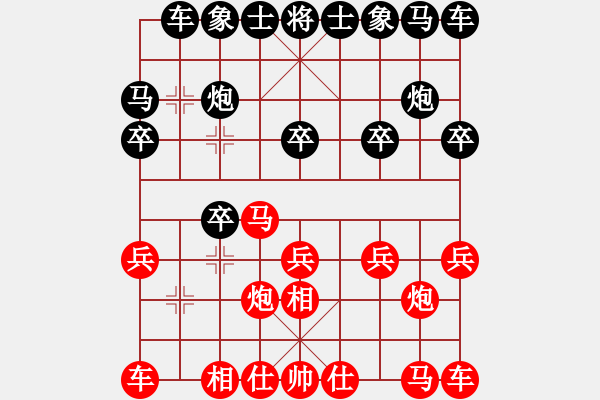 象棋棋譜圖片：啟明星[799089724] -VS- 喻飛鴻[2658689199] - 步數(shù)：10 