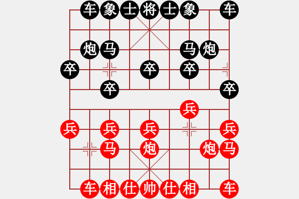 象棋棋譜圖片：象棋少將　[1317204105] -VS- 玫瑰佳人[244231690] - 步數(shù)：10 