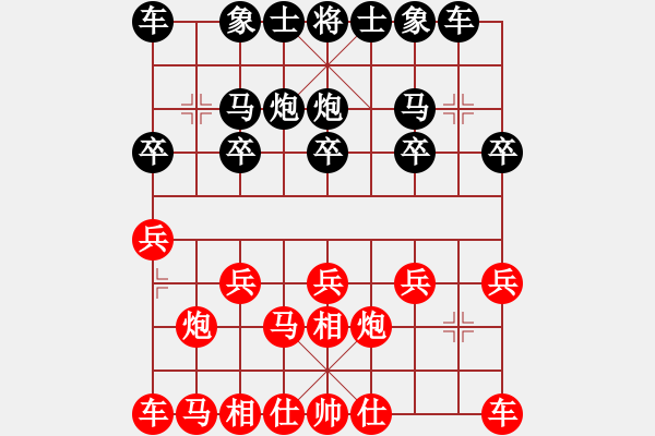 象棋棋譜圖片：車炮擒縱 - 步數(shù)：10 