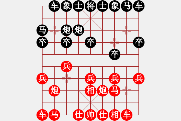 象棋棋谱图片：王昊 先和 程吉俊 - 步数：10 