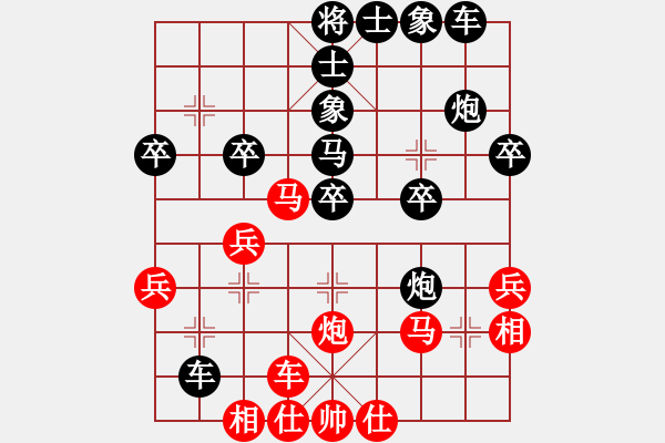 象棋棋譜圖片：王桂林[業(yè)9-3] 先負(fù) 葛紅儒[業(yè)9-3]  - 步數(shù)：30 