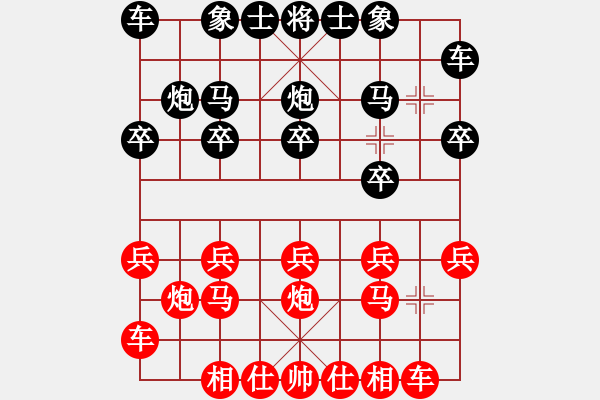 象棋棋譜圖片：朱昌建（先和）李紹堂 三十元一盤的彩棋 - 步數(shù)：10 