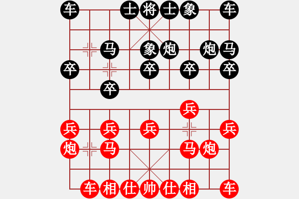 象棋棋譜圖片：進兵對過宮炮 zzbdwm勝 - 步數(shù)：10 