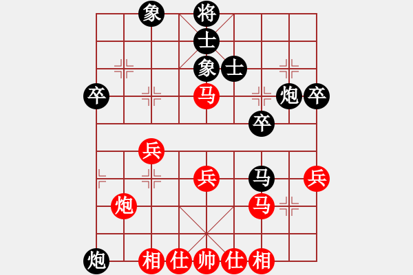 象棋棋譜圖片：名劍之端茶(9段)-負(fù)-奉棋協(xié)(5段) - 步數(shù)：40 