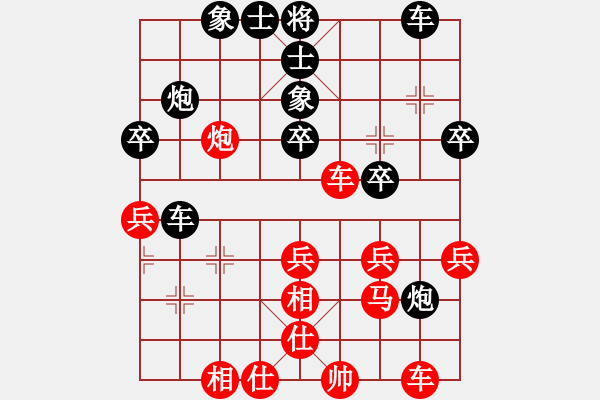 象棋棋谱图片：华山之颠(9段)-和-金罡(月将) - 步数：40 