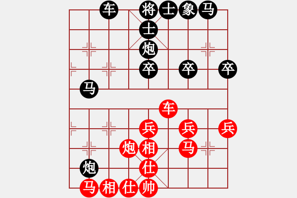 象棋棋譜圖片：四平過宮炮(8段)-勝-威震四海(4段) - 步數(shù)：30 