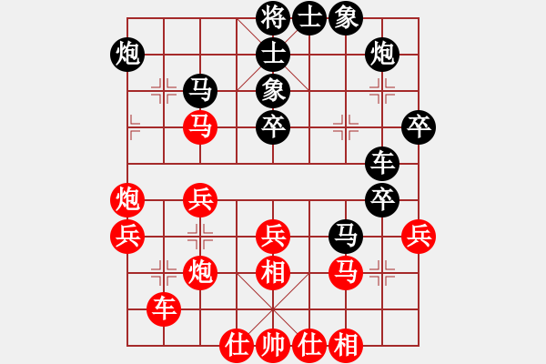 象棋棋譜圖片：龍城棋協(xié) 趙天元 先和 忻州 霍羨勇 - 步數(shù)：40 