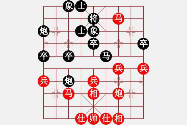 象棋棋譜圖片：1 - 步數(shù)：40 