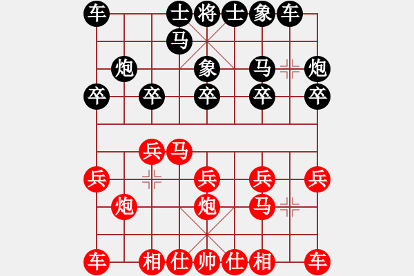 象棋棋谱图片：林川博 先和 吴宗滋 - 步数：10 