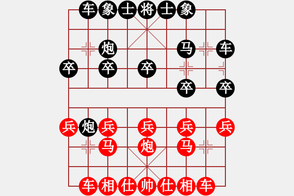 象棋棋譜圖片：熱血盟 草上飛 勝 布局圣手幫 布局圣手 - 步數(shù)：20 