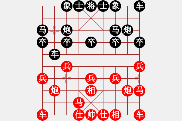 象棋棋譜圖片：酒量很小[紅] -VS- 奇門_太極[黑] - 步數(shù)：10 