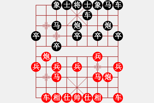 象棋棋谱图片：刘老大[3529132480] -VS- 横才俊儒[292832991] - 步数：10 