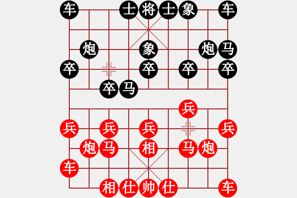 象棋棋譜圖片：第97局 青海張錄 先勝 貴州鄭發(fā)權(quán) - 步數(shù)：10 