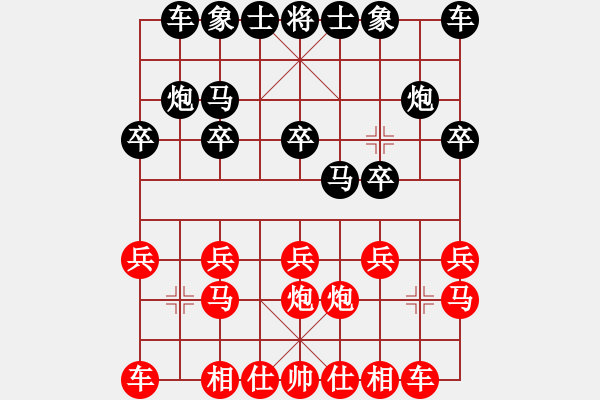 象棋棋譜圖片：第三輪 智弈呂建陸先和灞橋張明 - 步數(shù)：10 