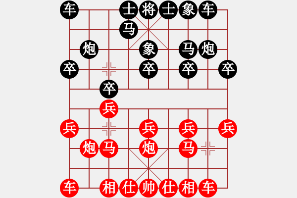 象棋棋譜圖片：評(píng)測(cè)，對(duì)方黑棋吃得很快樂(lè) - 步數(shù)：10 