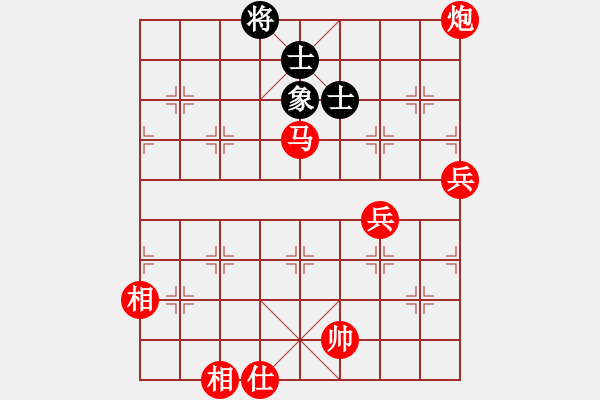 象棋棋譜圖片：負(fù)分太后 魚[紅] -VS- 玉面小飛豬[黑] - 步數(shù)：90 