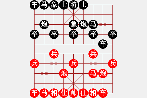 象棋棋譜圖片：負(fù)分太后 魚(yú)[紅] -VS- 深秋 梧桐[黑] - 步數(shù)：10 