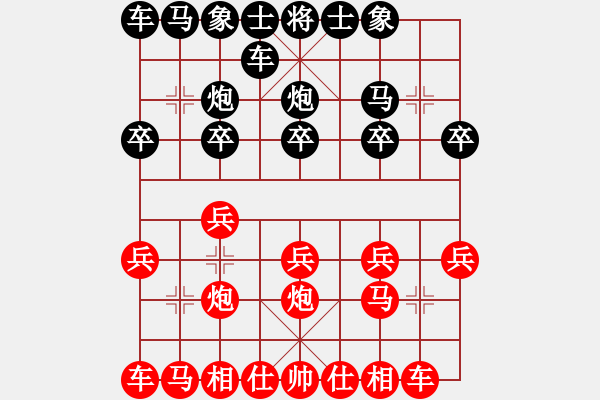 象棋棋譜圖片：徽商行天下[2532350175] -VS- 橫才俊儒[292832991] - 步數(shù)：10 