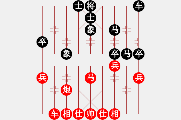 象棋棋譜圖片：橫才俊儒[292832991] -VS- 好心人[380254371] - 步數(shù)：40 