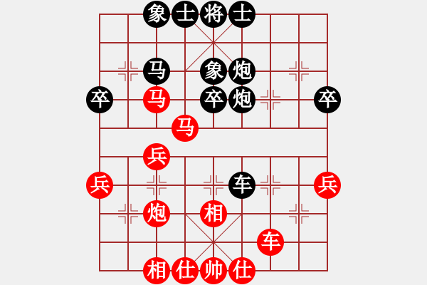 象棋棋譜圖片：張曰峰 先勝 程現(xiàn)明 濰坊棋院2009年3月賽第4輪1臺 - 步數(shù)：40 