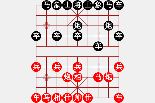 象棋棋譜圖片：.[121977055] -VS- 平凡人[3283001542] - 步數(shù)：10 