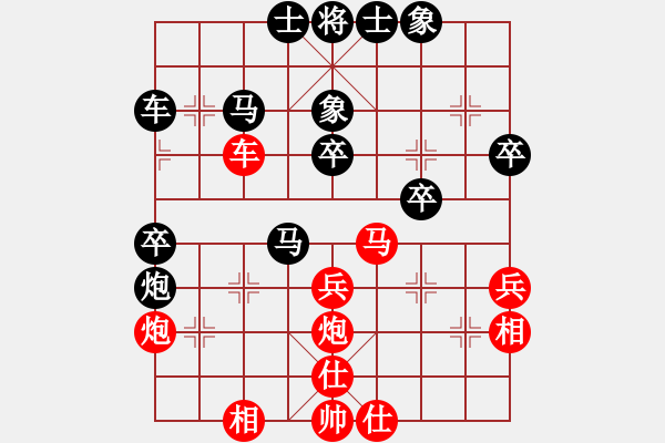 象棋棋譜圖片：醉棋渡河[紅] -VS- aa[黑] - 步數(shù)：50 