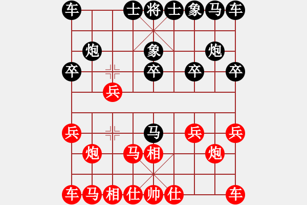 象棋棋譜圖片：B組第五輪 山西毋君臨先勝西安王明虎 - 步數(shù)：10 