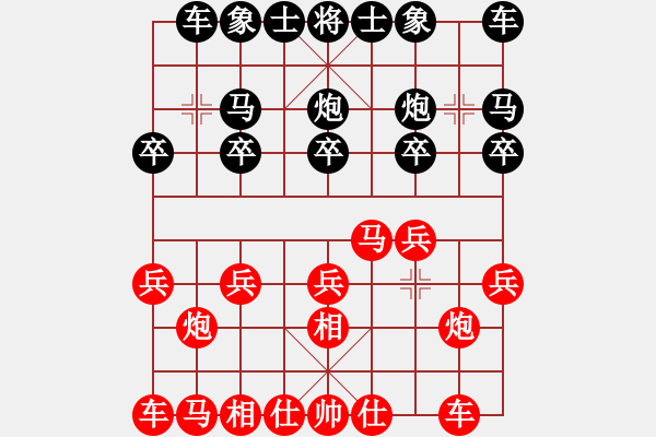 象棋棋譜圖片：瑞雪(5段)-負(fù)-弈林名手(3段) - 步數(shù)：10 