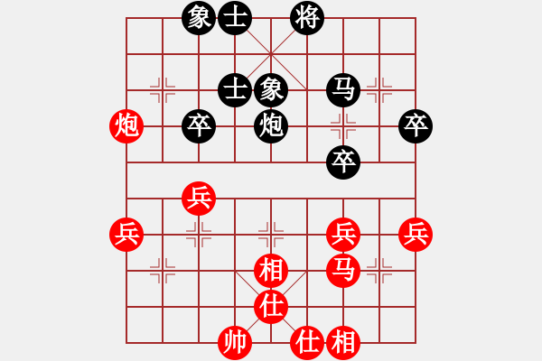 象棋棋谱图片：陈启明     先和 罗忠才     - 步数：54 