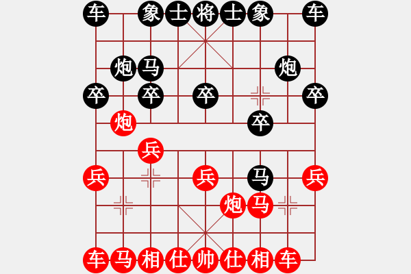 象棋棋譜圖片：大煙槍[-] -VS- 她不會走遠[1739603444] - 步數(shù)：10 