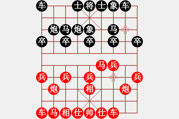 象棋棋譜圖片：shilixin(5r)-勝-古城墻(3級) - 步數(shù)：10 