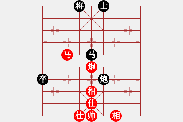 象棋棋譜圖片：過宮炮對進(jìn)左馬黑車8進(jìn)8變 - 步數(shù)：106 