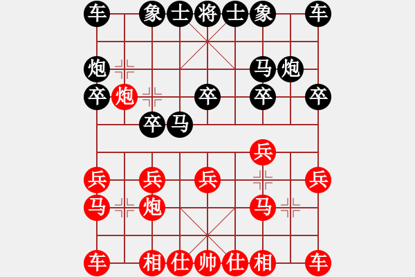 象棋棋谱图片：吃鱼鱼(9段)-胜-单核大力士(6段) - 步数：10 